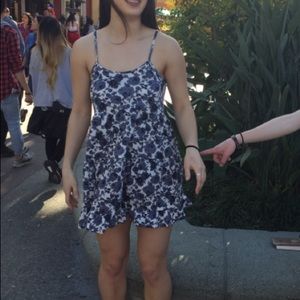 Blue & White Floral Dress